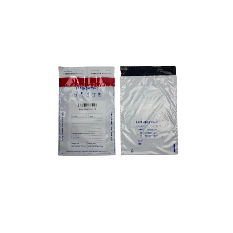 BESTPAK SAFEMONEYBAG 190x260+35 mm valge plastikust B5 turvaümbrik, niiskuskindel, 100 tk