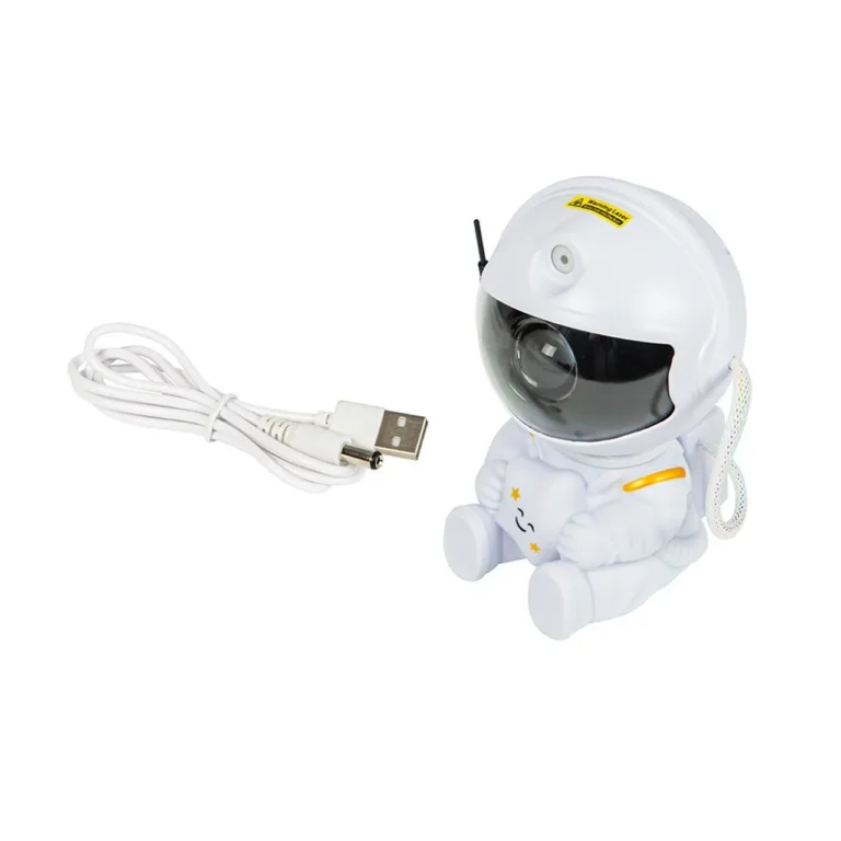 BLOW 44-278# valge 5 W LED värvimuutev astronaut projektor-öövalgusti, 8,7 cm, puldiga