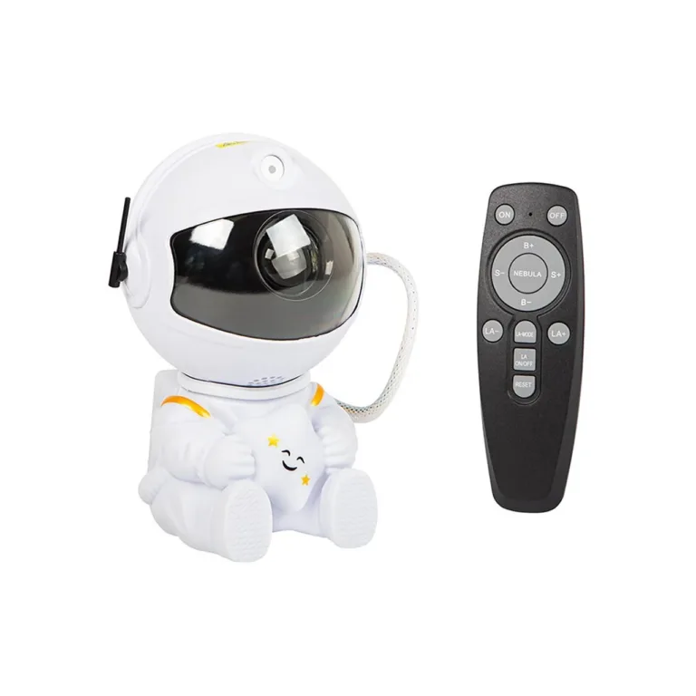 BLOW 44-278# valge 5 W LED värvimuutev astronaut projektor-öövalgusti, 8,7 cm, puldiga