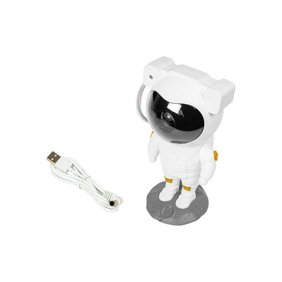 BLOW 79-720 12 × 11,8 × 22,8 cm valge LED multivärviline astronaut-projektsioonöölamp kaugjuhtimisega – 4
