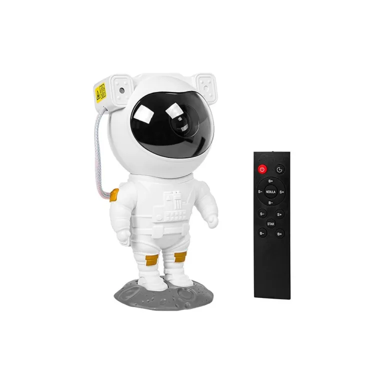 BLOW 79-720 12 × 11,8 × 22,8 cm valge LED multivärviline astronaut-projektsioonöölamp kaugjuhtimisega