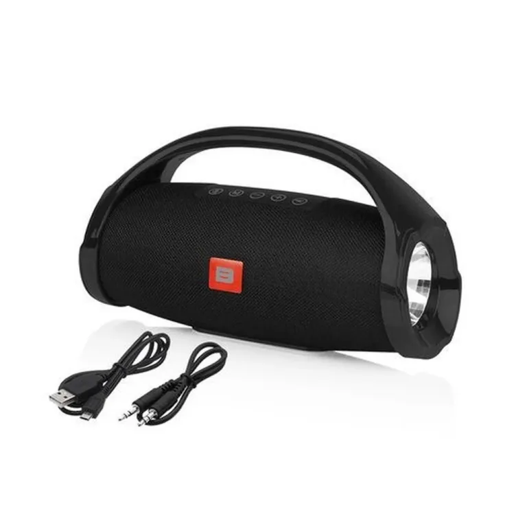 BLOW BT470 237x131x95 mm must kaasaskantav stereokõlar, Bluetooth 4.2, FM-raadio, SD-mälukaardipesa, 1200 mAh aku, kandekäepidemega