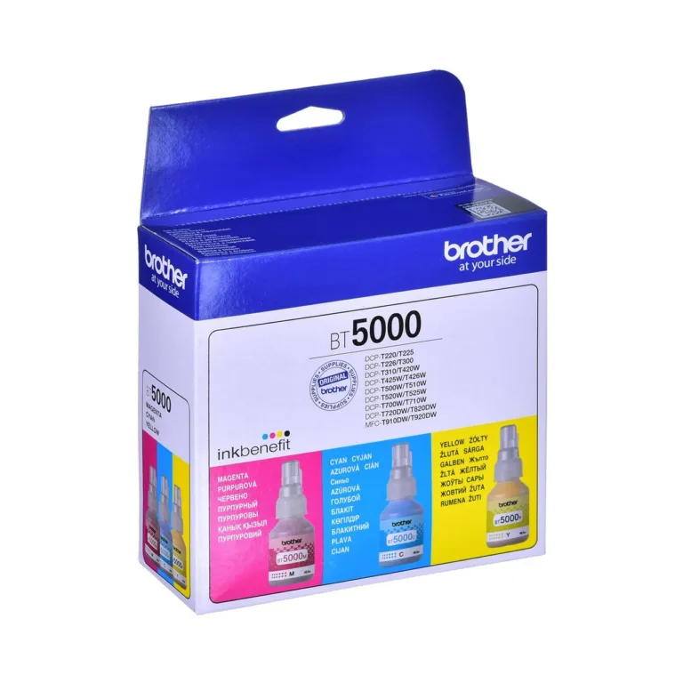Brother BT5000CLVAL 3×48,8 ml tsüaan/magenta/kollane värvitindikomplekt kuni 5000 lehele, ühilduv
