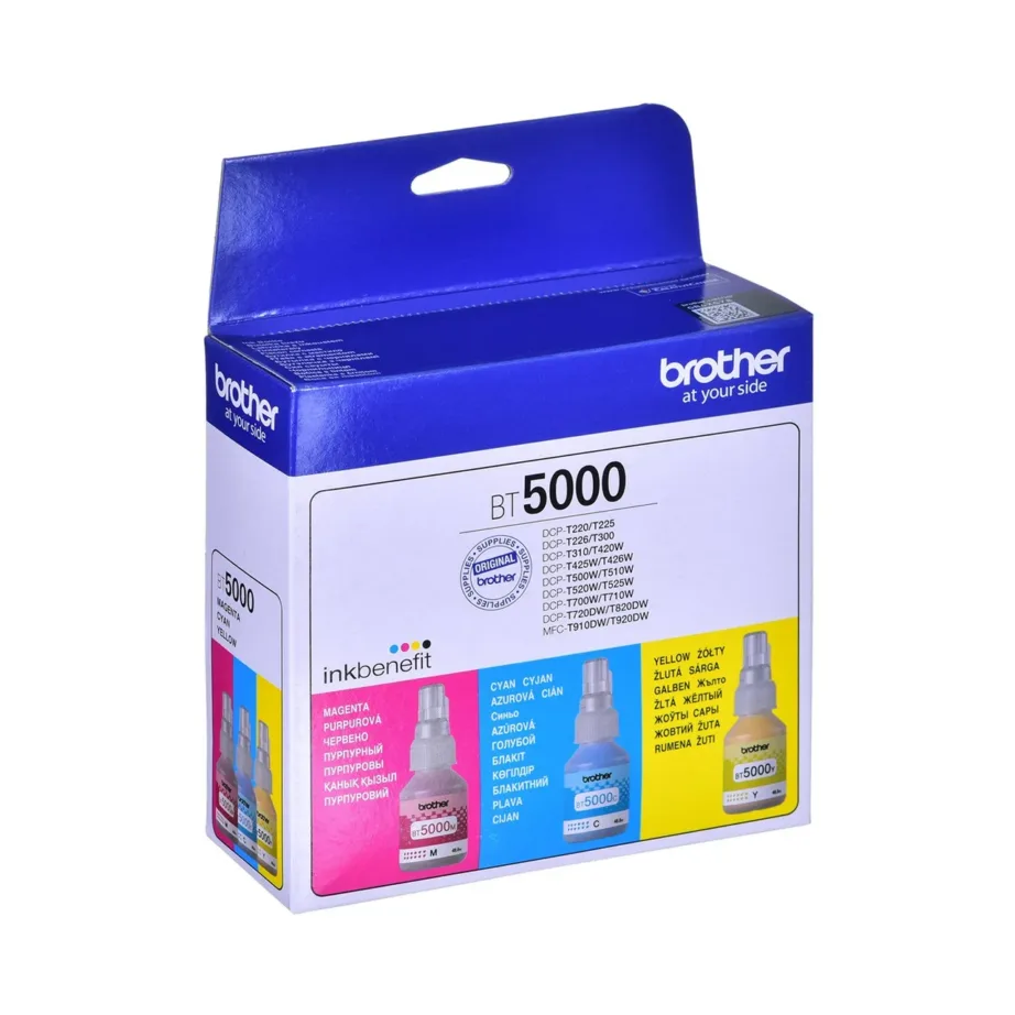 Brother BT5000CLVAL 3×48,8 ml tsüaan/magenta/kollane värvitindikomplekt kuni 5000 lehele, ühilduv – 4