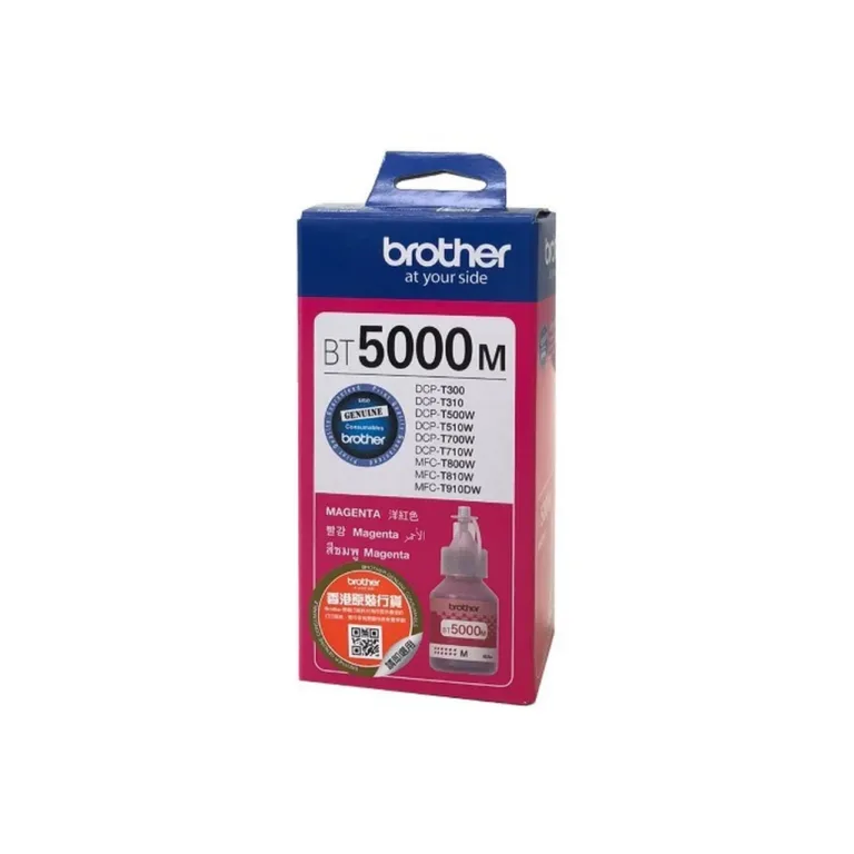 Brother BT5000M originaalne 5000 lehekülje magenta pigmenttint suure tootlusega tindipudel inkjet-printeritele