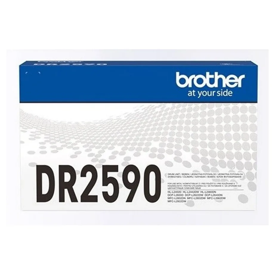 Brother DR-2590 originaal trummelkassett, 15 000 lehte, must, 1 tk, sobib DCP-L2600D/L2622DW/L2640DN/HL-L2402D/L2442DW/L2460DN/MFC-L2662DW/L2802DN/L2802DW/L2922DW laserprinteritele