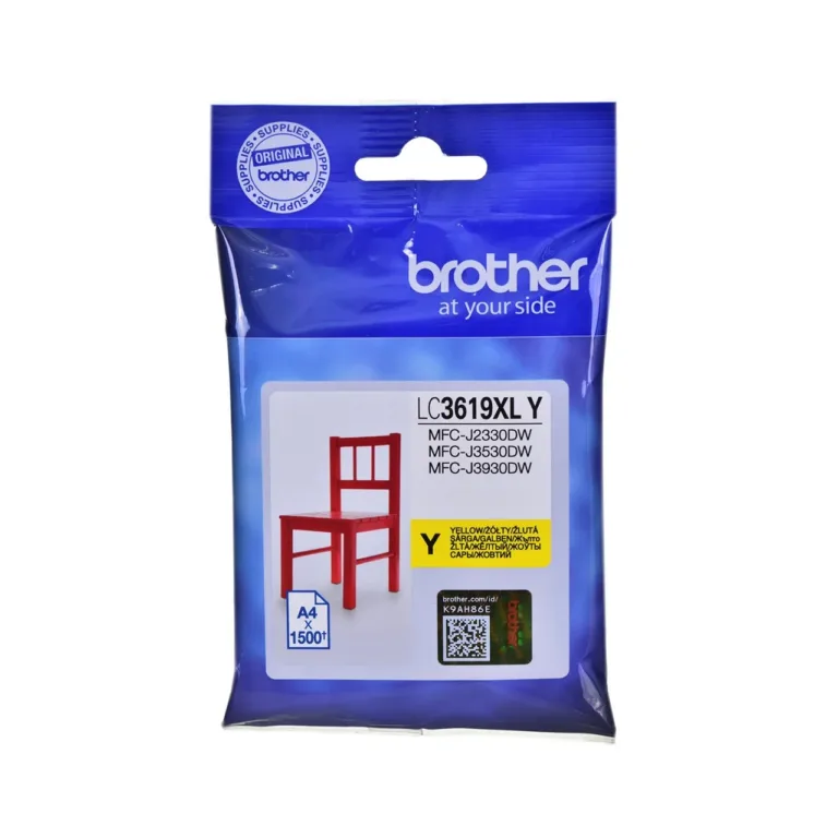 Brother LC-3619XLY originaaltindikassett, kollane, 1500 lehte, 1 tk, MFC-J2330DW/J3530DW/J3930DW printeritele