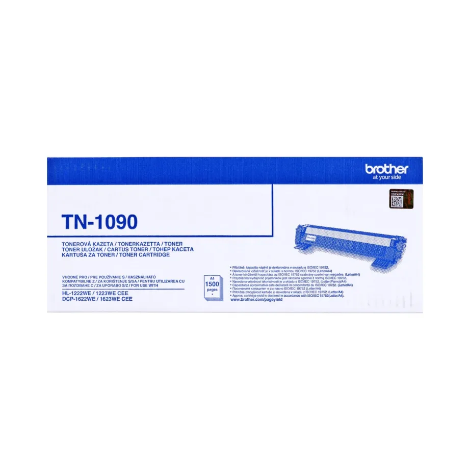 Brother TN-1090 must laser-tooner, 1500 lehekülge, 1 tk, DCP-1622WE/1623WE, HL-1222WE/1223WE printeritele