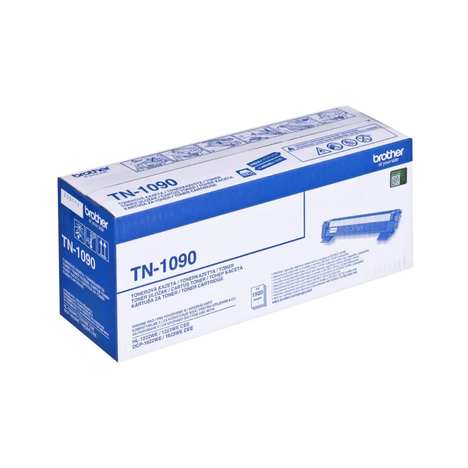Brother TN-1090 must laser-tooner, 1500 lehekülge, 1 tk, DCP-1622WE/1623WE, HL-1222WE/1223WE printeritele