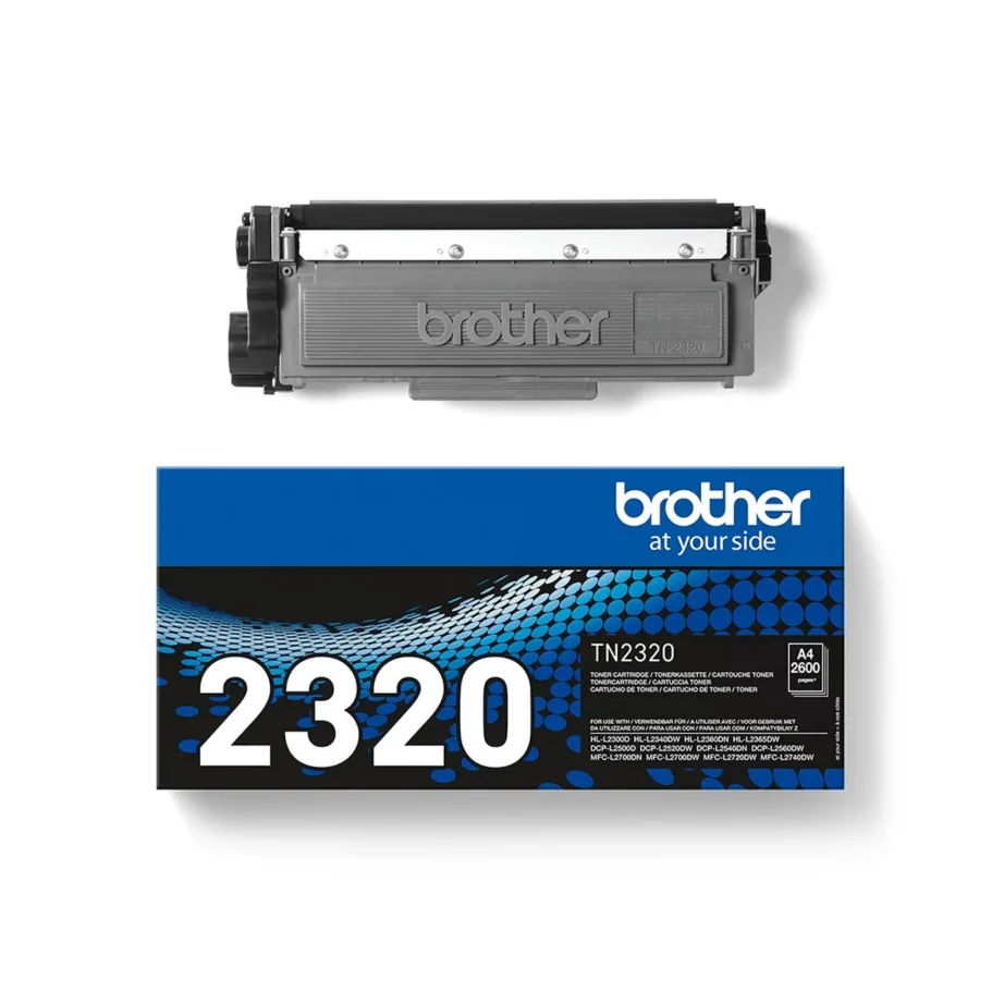 Brother TN-2320 must originaaltooner 2600 leheküljele laserprinteritele HL-L2365DW/L2360DN/L2340DW/L2300D/DCP-L2540DN/L2500D – 4