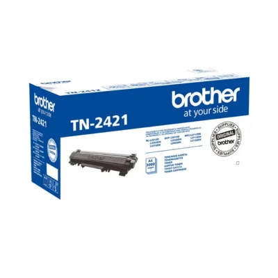 Brother TN-2421 originaalne must lasertoonerkassett 3000 lehte DCP-L2512D/HL-L2352DW/MFC-L2712DN printeritele