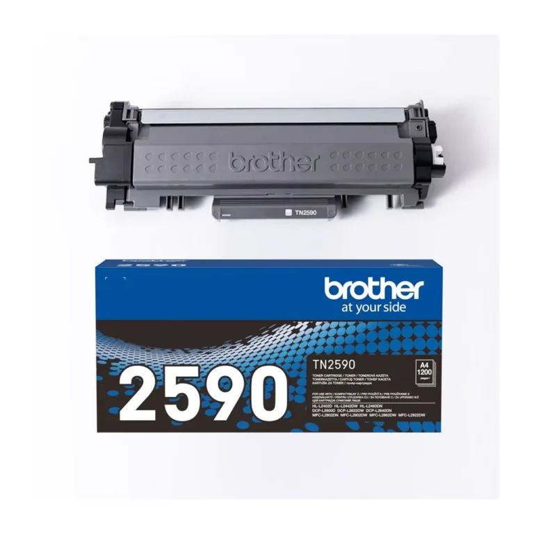 Brother TN-2590 must originaaltooner 1200 lehele, ühes pakis, sobib MFC-L2922DW/MFC-L2862DW/MFC-L2802DN/MFC-L2802DW