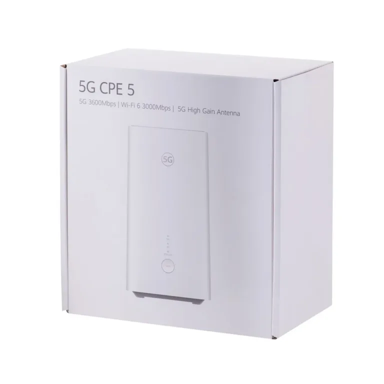 Brovi 5G CPE 5 H155-381 valge Wi-Fi 6 ruuter, 3600 Mbps, 5G/4G, NanoSIM, sisseehitatud antennidega
