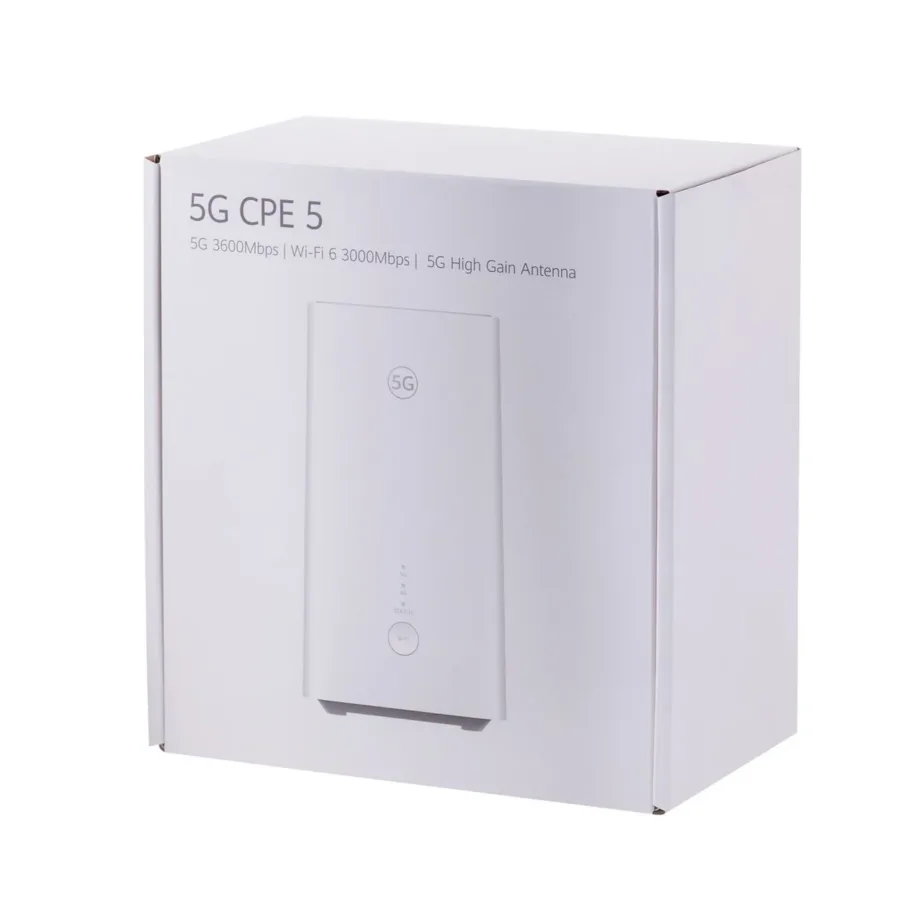 Brovi 5G CPE 5 H155-381 valge Wi-Fi 6 ruuter, 3600 Mbps, 5G/4G, NanoSIM, sisseehitatud antennidega – 6