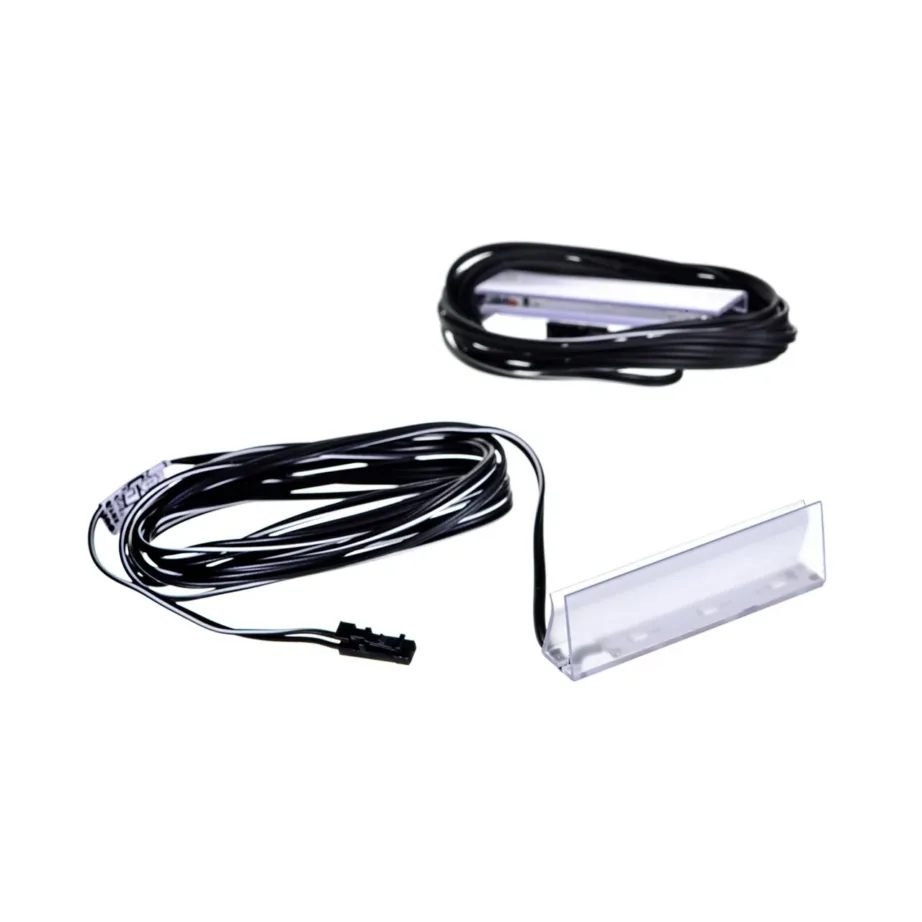 Cama MEBLE 4LED BI 4×LED pinnapealne valge valgusega mööblivalgusti, must plastik, toiteplokiga