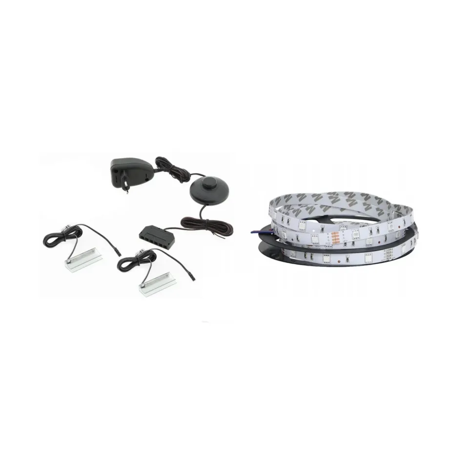 Cama MEBLE QIU 200 sinine LED-valgusti, pinnapealne, AC-toitega, telerialusele, 1 tk