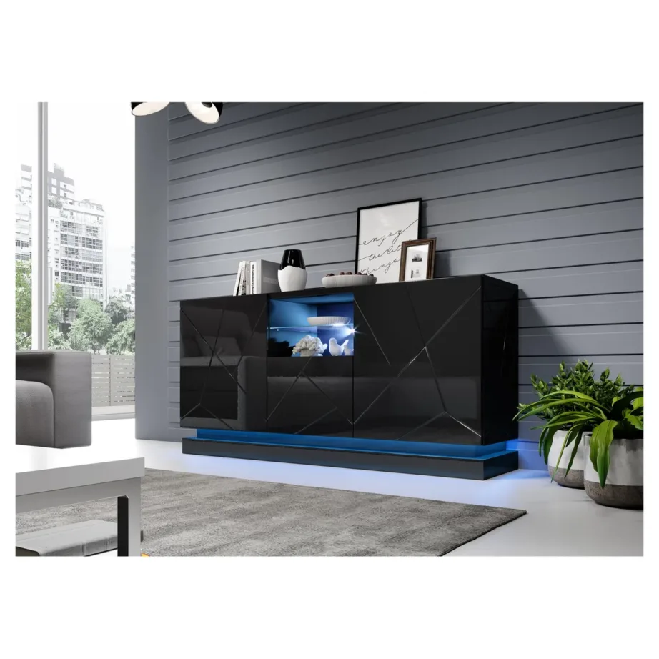 Cama MEBLE QIU KOM RGB pinnapealne RGB LED-valgustus QIU 2D1K kummutile, 1 tk, pult puudub – 5