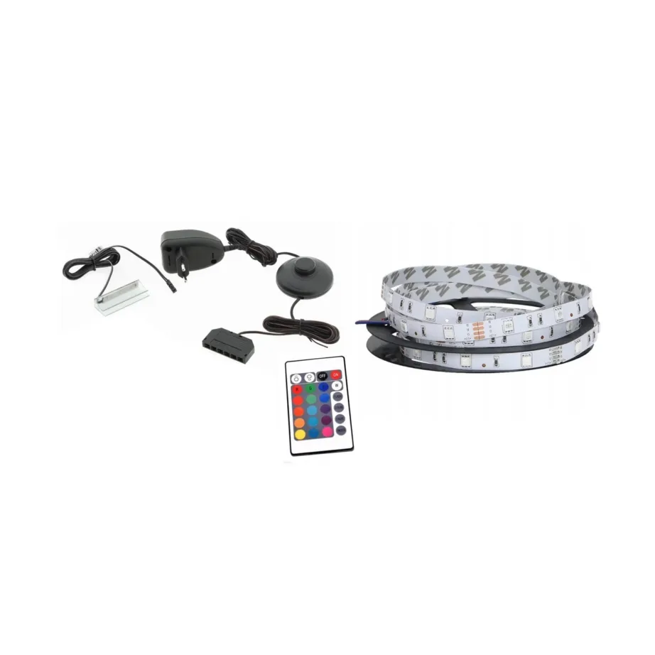 Cama MEBLE QIU KOM RGB pinnapealne RGB LED-valgustus QIU 2D1K kummutile, 1 tk, pult puudub