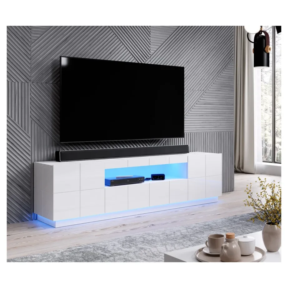 Cama MEBLE REJA LED RTV BL sinine LED-valgustus REJA TV-kapile, 1 tk, pinnapealne