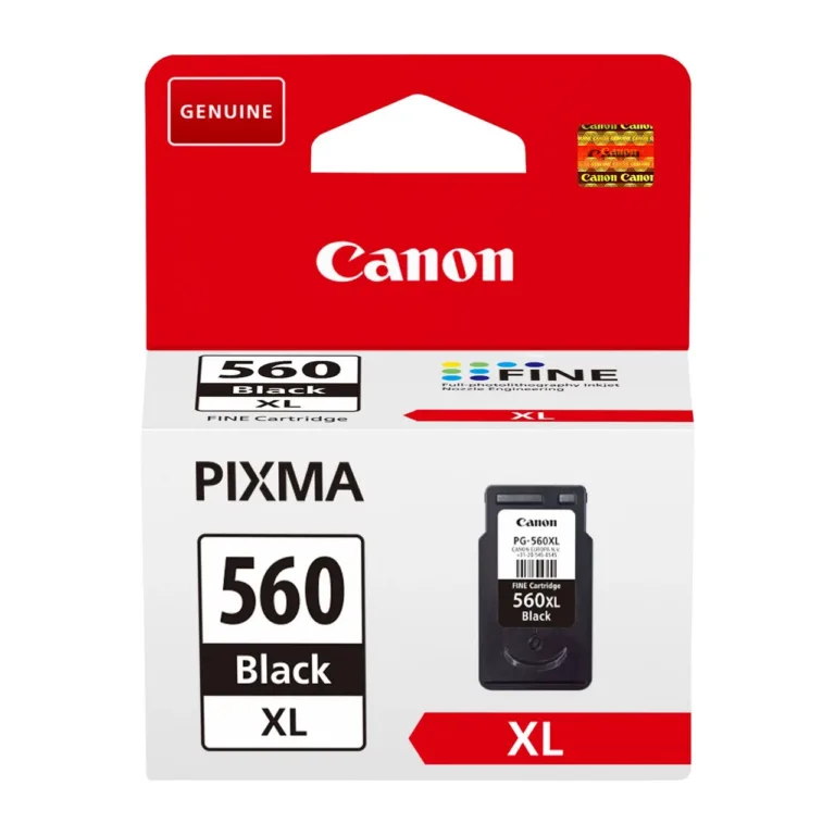 Canon PG-560XL 14,3 ml XL must pigmenttintikassett, 400 lehte, originaal, PIXMA TS5350/TS7450 seeria printeritele