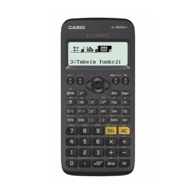Casio FX-350CEX 77x166 mm, 379 funktsiooniga teaduslik kalkulaator, must