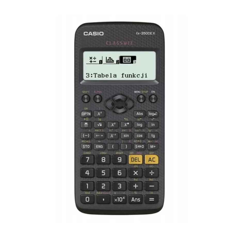 Casio FX-350CEX 77x166 mm, 379 funktsiooniga teaduslik kalkulaator, must