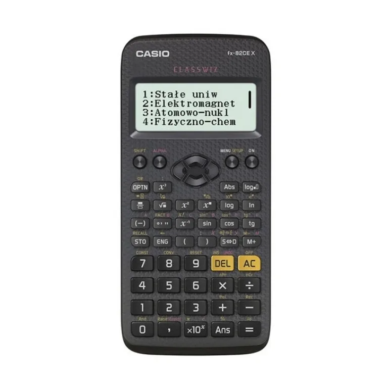 Casio FX-82CEX 12-kohaline teaduslik taskukalkulaator, 2-realise ekraaniga, must plastik, 77x165x13,8 mm, patarei/päikesepaneel