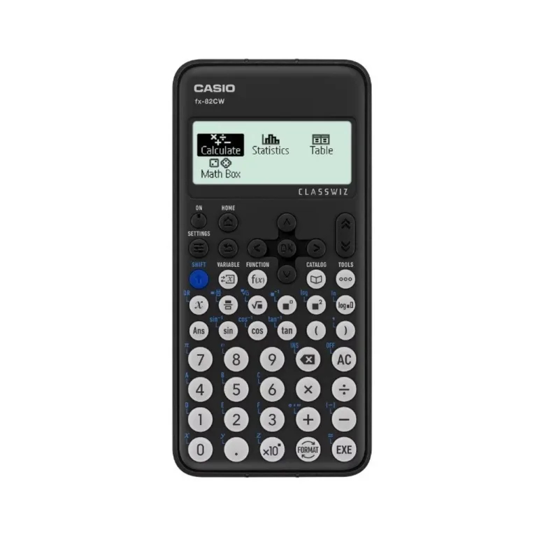 Casio FX-82CW 48 klahviga must teaduslik kalkulaator, 1x AAA patarei, 77x162x13,8 mm, LCD-ekraan, kaitsekattega