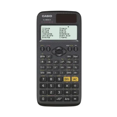 Casio FX-85CEX 77x166 mm must teaduslik kalkulaator, 379 funktsiooni, päikese- ja patareitoide, kõvakaanega