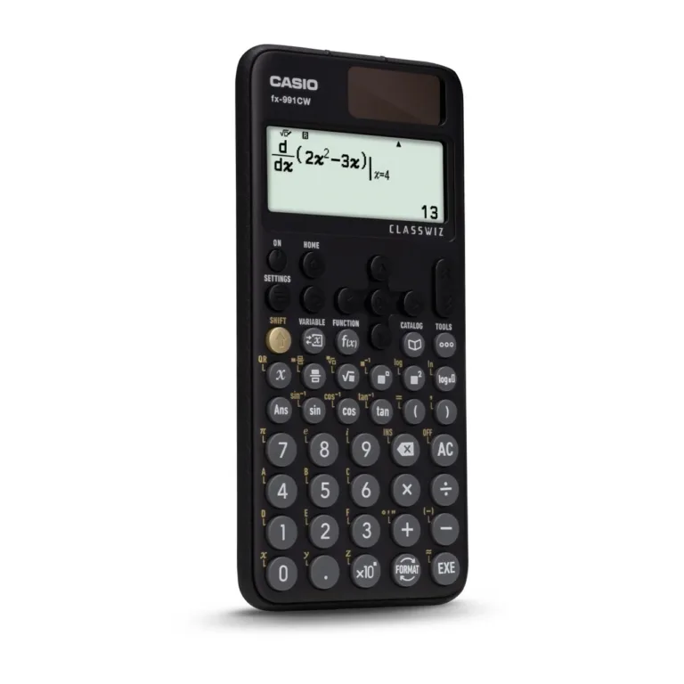 Casio FX-991CW must teaduslik kalkulaator 12-kohalise punktmaatriksekraaniga, tugeva kaitsekattega, taskumudel