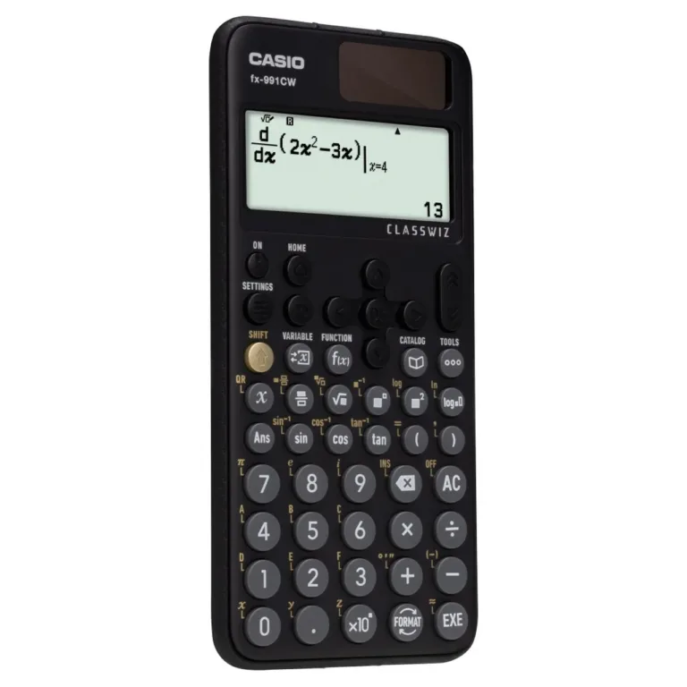 Casio FX-991CW must teaduslik kalkulaator 12-kohalise punktmaatriksekraaniga, tugeva kaitsekattega, taskumudel