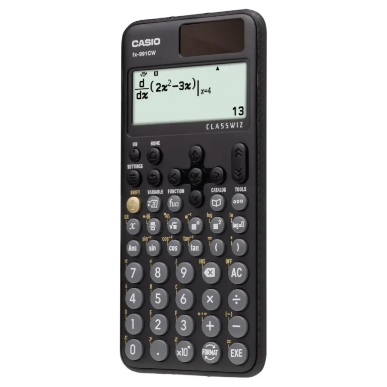 Casio FX-991CW must teaduslik kalkulaator 12-kohalise punktmaatriksekraaniga, tugeva kaitsekattega, taskumudel