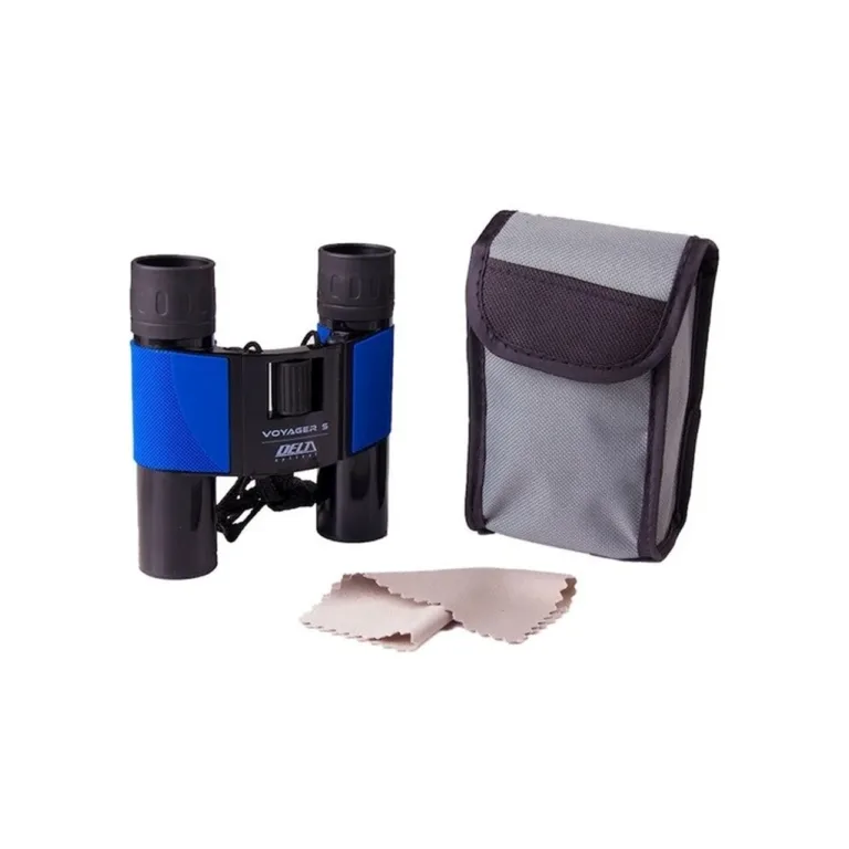 Celestron Delta Optical Voyager S 10x25 sinimustad kaasaskantavad katusprismaga binoklid kandekotiga