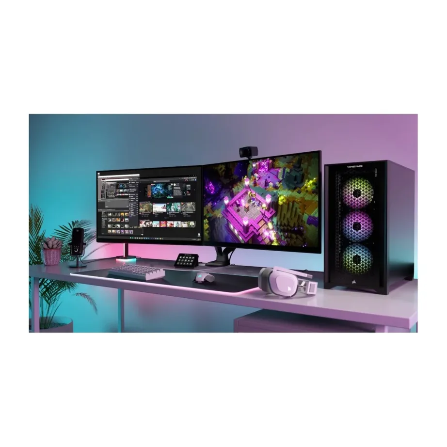 Corsair Xeneon 315QHD165 CM-9020007-PE 31,5″ Quad HD IPS 165 Hz LED mängumonitor, must, G-Sync/FreeSync, kõrguse reguleerimine - 8