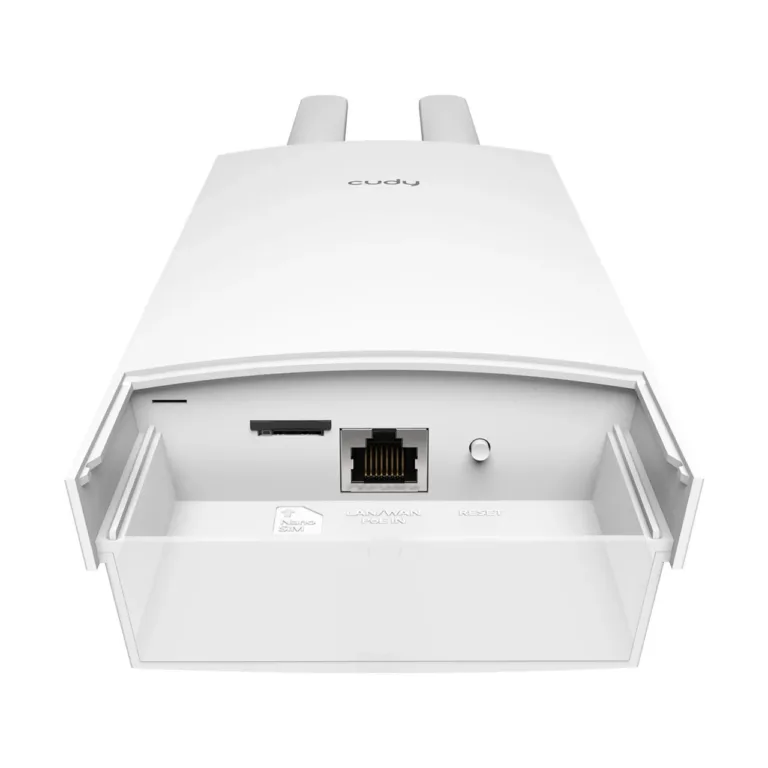 Cudy LT400 OUTDOOR_EU valge IP65 4G LTE väliruuter, 2,4 GHz Wi-Fi 300 Mbit/s, PoE, nanoSIM, Fast Ethernet, seinapaigaldatav