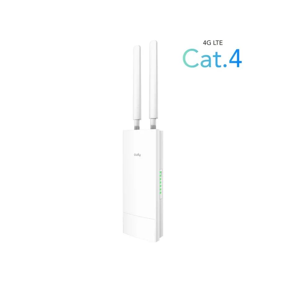 Cudy LT400 OUTDOOR_EU valge IP65 4G LTE väliruuter, 2,4 GHz Wi-Fi 300 Mbit/s, PoE, nanoSIM, Fast Ethernet, seinapaigaldatav – 4