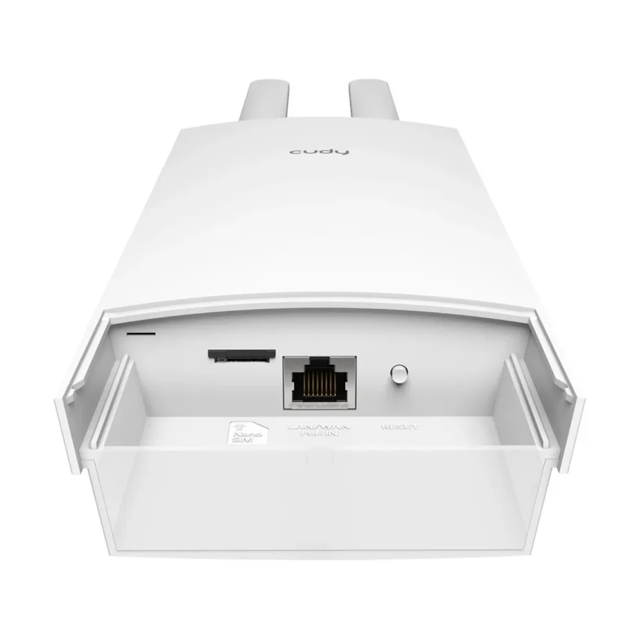 Cudy LT700 Outdoor_EU IP65 4G LTE dual-band Wi-Fi 5 gigabitine ruuter välitingimustesse, PoE, 1xLAN, NanoSIM, eemaldatavad antennid, valge – 2