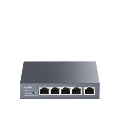 Cudy R700 119x85x28 mm hall metallist gigabit multi-wan VPN-ruuter, 1xWAN, 3xLAN, DRAM 128 MB, 16 MB välkmälu, tulemüüriga