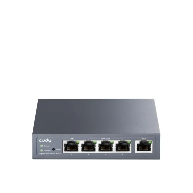 Cudy R700 119x85x28 mm hall metallist gigabit multi-wan VPN-ruuter, 1xWAN, 3xLAN, DRAM 128 MB, 16 MB välkmälu, tulemüüriga
