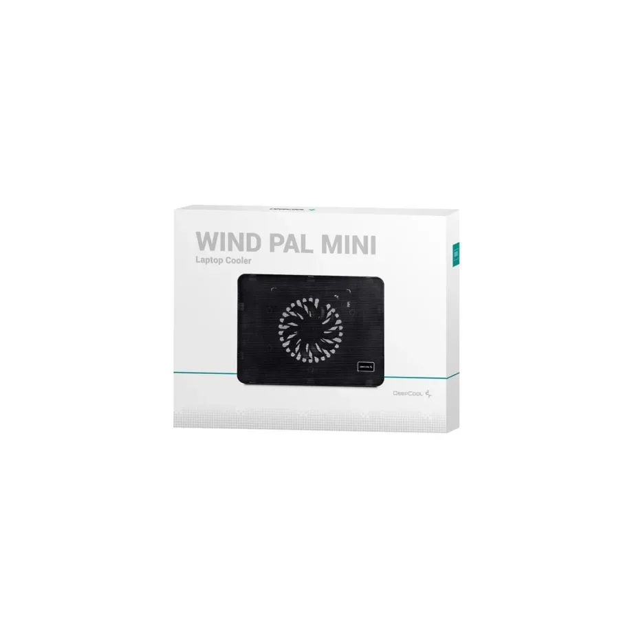 DeepCool Wind Pal Mini DP-N114L-WDMI 15,6″ sülearvuti must metallist jahutusalus USB-toitega, 14 cm ventilaatoriga, sinise LED-valgustusega – 2