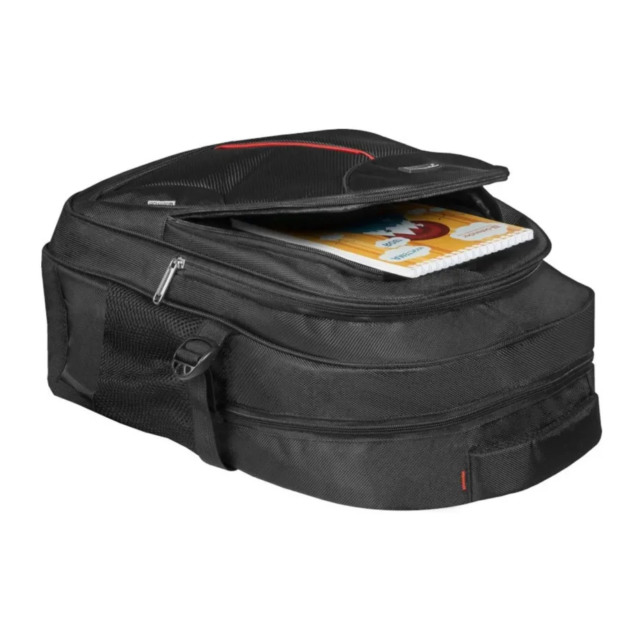 Defender Carbon 26077 15,6″ must polüestrist sülearvutikott, 5 taskut, 480x350x200 mm, 600 g – 2