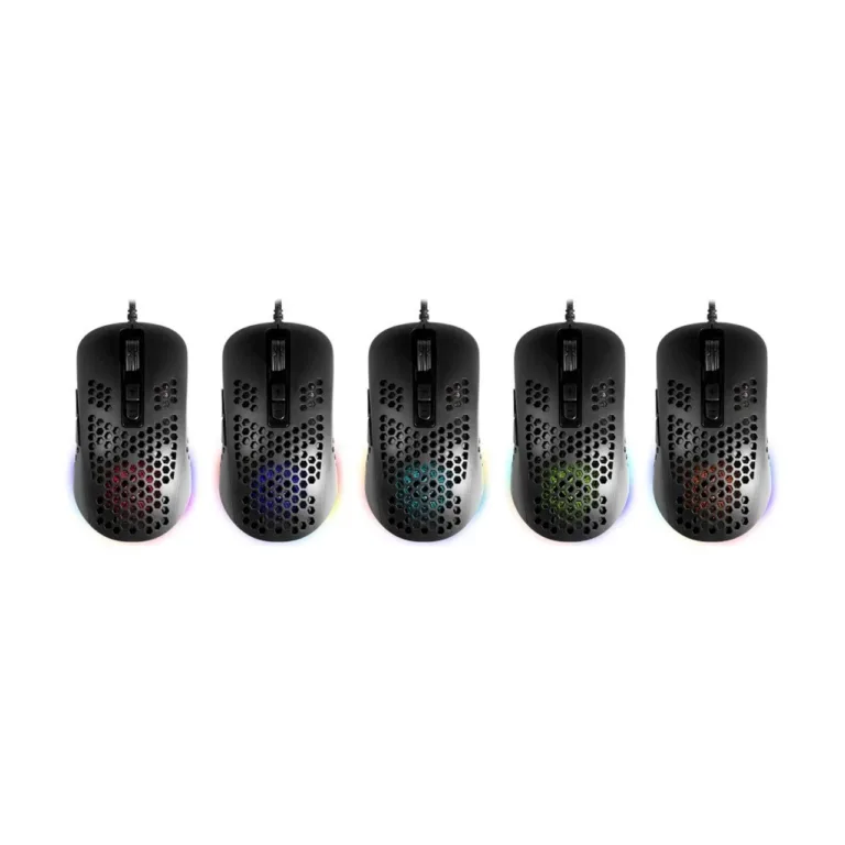 Defender GM-620L Shepard 7200 DPI must juhtmega ambidekster mängurihiir, 6 nuppu, RGB valgustus, 1,7 m USB