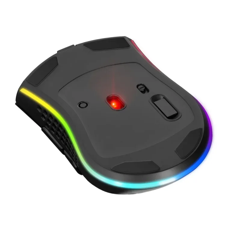 Defender GM-709L Warlock 2.4GHz must RGB taustvalgustusega juhtmevaba mängurihiir, 2400 DPI, 400 mAh aku, paremakäeline
