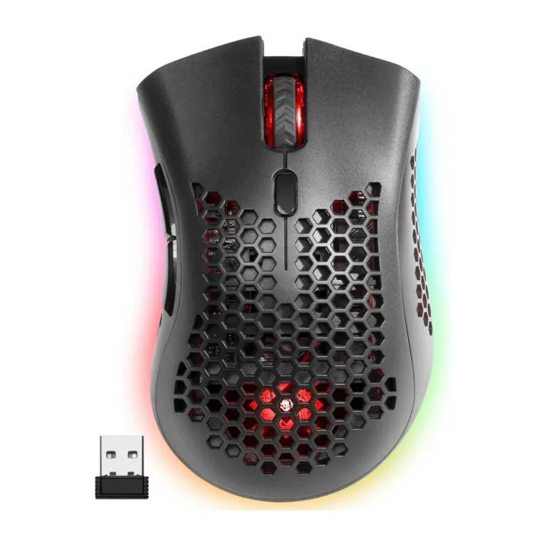 Defender GM-709L Warlock 2.4GHz must RGB taustvalgustusega juhtmevaba mängurihiir, 2400 DPI, 400 mAh aku, paremakäeline
