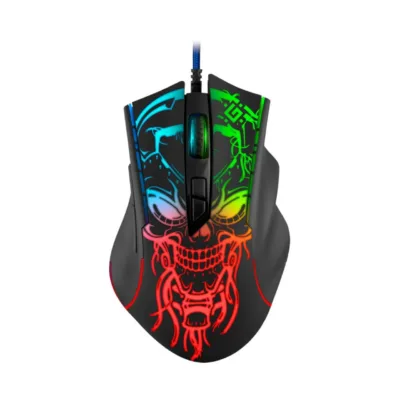 Defender GM-928 Bulletstorm must valgusega ambidextriline mängurihiir, 7200 DPI, juhtmega, 6 nuppu, 1,5 m USB
