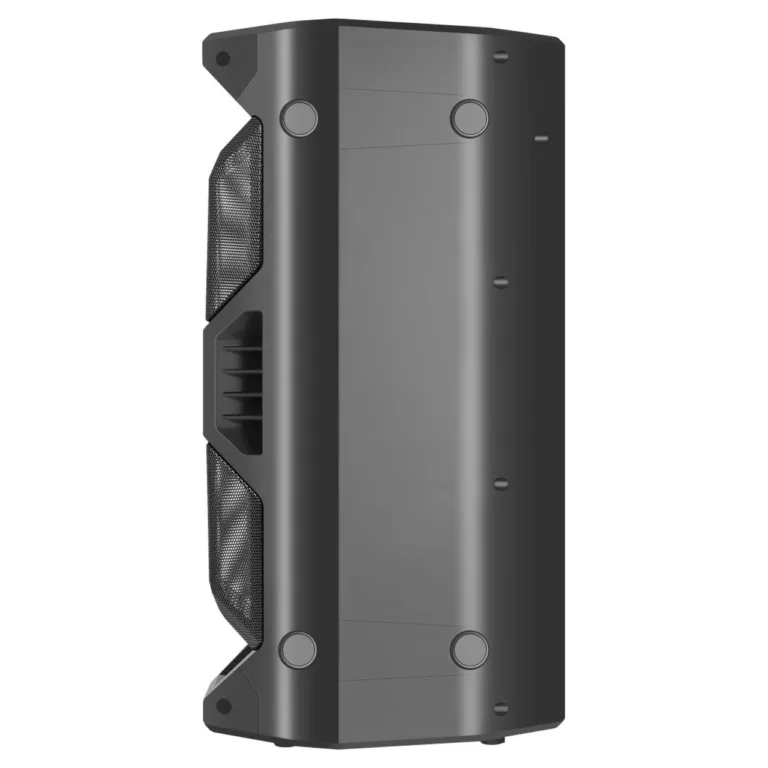 Defender Rage 65109 must 50W kaasaskantav Bluetooth stereo kõlar LED-valguse ja FM-raadioga, 470x240x240 mm, 4000 mAh aku