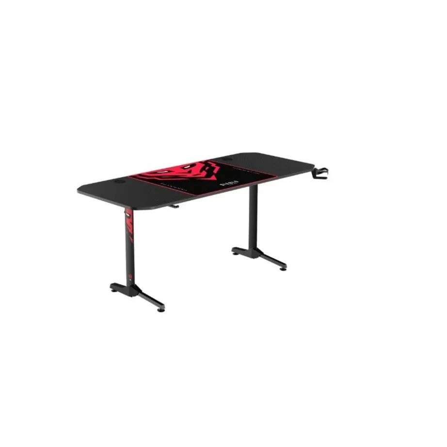 Diablo Chairs X-Mate 1600 160x60x75 cm must/punane ergonoomiline arvutilaud, kandevõime 80 kg – 3