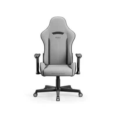 Diablo Chairs X-Starter 68 cm hall-must kangast ergonoomiline mänguritool, 2D käetoed, kuni 136 kg