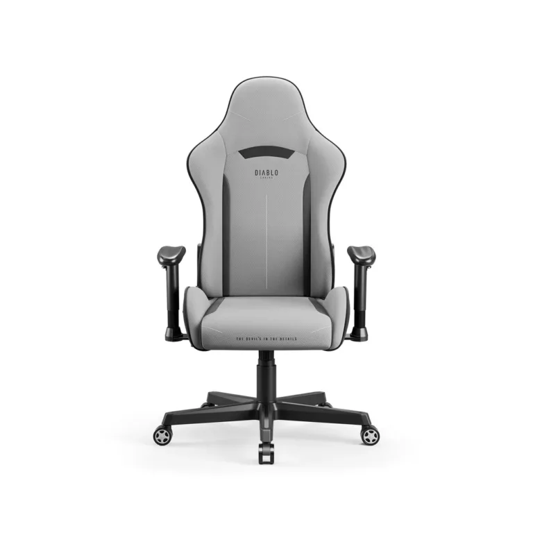 Diablo Chairs X-Starter 68 cm hall-must kangast ergonoomiline mänguritool, 2D käetoed, kuni 136 kg