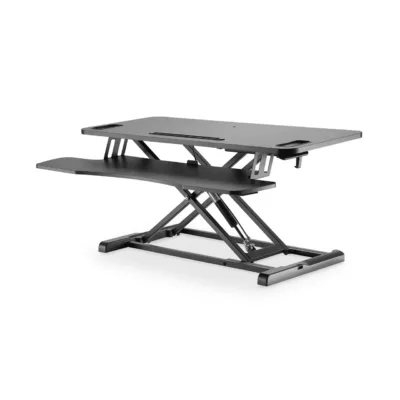 Digitus DA-90380-1 must ergonoomiline lauapealne tõsteraam, kõrguse reguleerimine